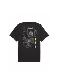 Puma - Męska koszulka do biegania z grafiką NITRO™ PUMA Black. Kolor: czarny