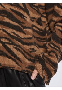 Zadig&Voltaire Sweter Markus KWSW01460 Brązowy Relaxed Fit. Kolor: brązowy. Materiał: kaszmir
