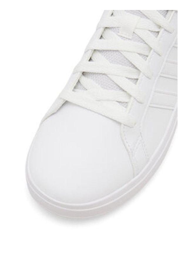 Adidas - adidas Sneakersy ADIDAS GRAND COURT 2.0 K FZ6158 Biały. Kolor: biały. Materiał: syntetyk