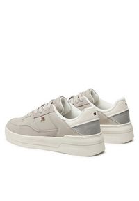 TOMMY HILFIGER - Tommy Hilfiger Sneakersy Essent Basket FW0FW08615 Szary. Kolor: szary. Materiał: skóra #5