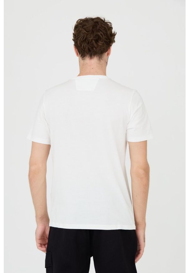C.P. Company - C.P. COMPANY Biały t-shirt Short Sleeve. Kolor: biały. Długość rękawa: krótki rękaw. Długość: krótkie