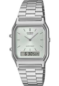 Zegarek Casio Zegarek męski Casio AQ-230A-7AMQYES srebrny. Kolor: srebrny #1