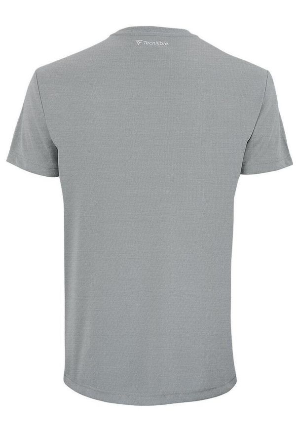 TECNIFIBRE - Koszulka tenisowa męska z krótkimrękawem Tecnifibre Team Tech Tee. Kolor: szary. Materiał: poliester. Sport: tenis