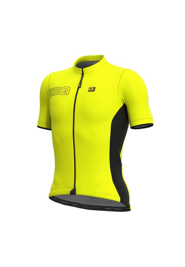 ALÉ CYCLING - Koszulka rowerowa męska Alé Cycling Solid Color Block. Kolor: żółty. Sport: kolarstwo