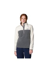 columbia - Bluza damska Columbia Benton Springs 1/2 Snap. Kolor: szary. Materiał: polar