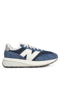 New Balance Sneakersy U370AG Granatowy. Kolor: niebieski. Materiał: skóra, zamsz