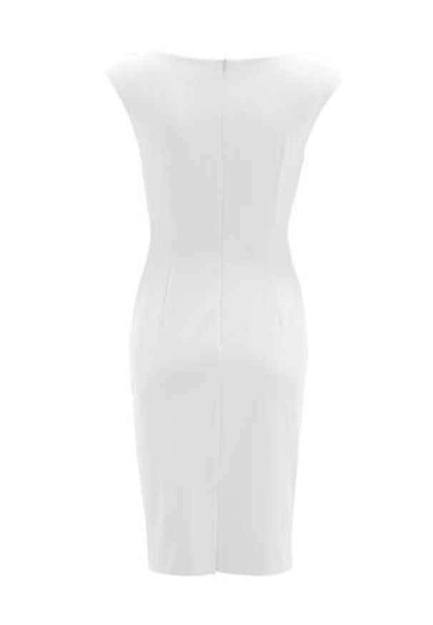 Swing Sukienka koktajlowa 5AI16700 Biały Slim Fit. Kolor: biały. Materiał: syntetyk. Styl: wizytowy