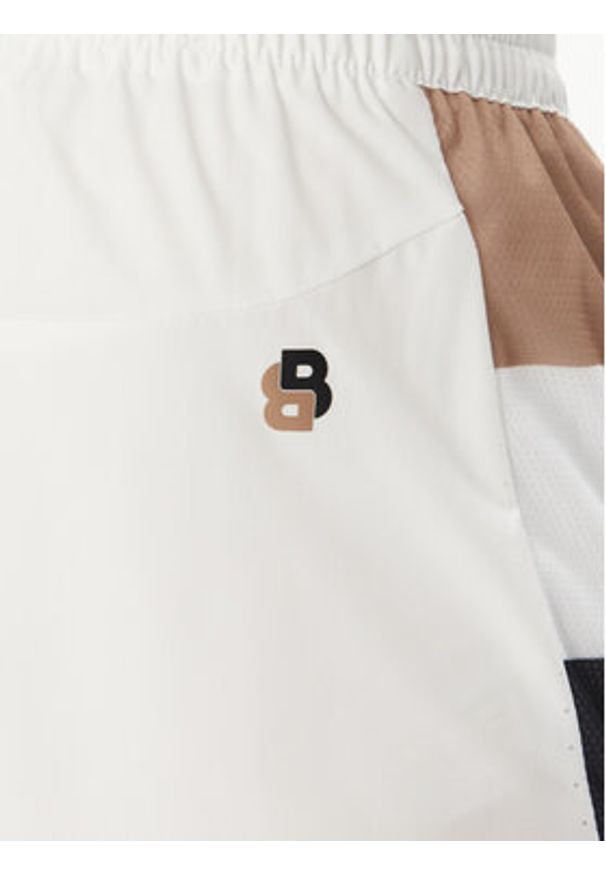 BOSS Szorty sportowe S_T-Match 50541370 Biały Regular Fit. Kolor: biały. Styl: sportowy