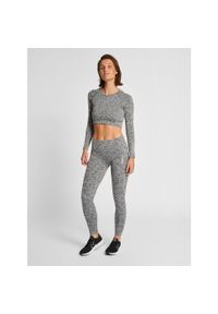 Legging damski bezszwowy midriff Hummel Mt Pi Mid. Kolor: wielokolorowy, szary, brązowy. Sport: joga i pilates #2