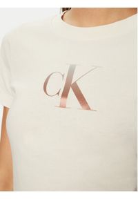 Calvin Klein Jeans T-Shirt Gradient J20J224982 Écru Slim Fit. Materiał: bawełna. Wzór: gradientowy #4