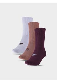 4f - 4F Skarpetki casual za kostkę (3-pack) uniseks - multikolor 43-46. Kolor: wielokolorowy. Materiał: włókno, materiał, poliamid, bawełna