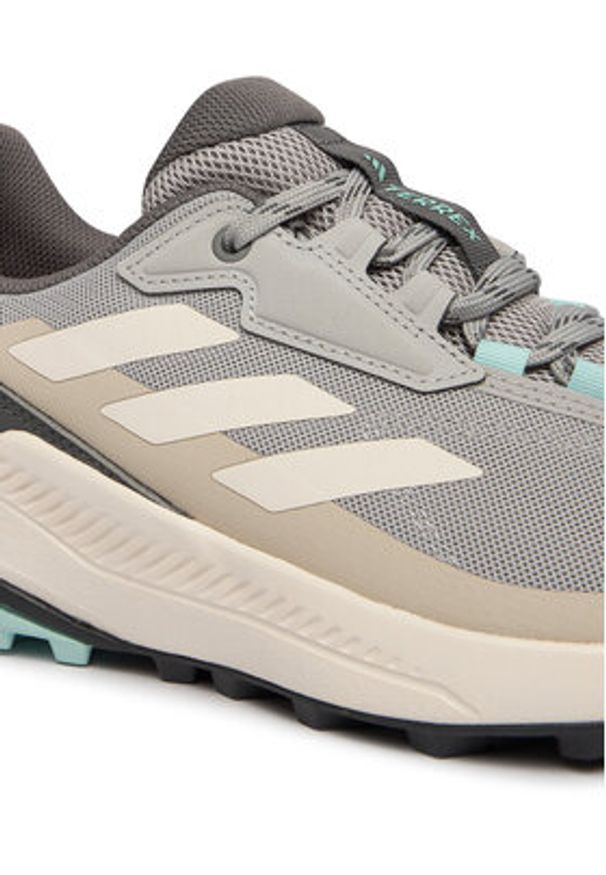 Adidas - adidas Trekkingi Terrex Anylander JR6605 Szary. Kolor: szary. Materiał: materiał