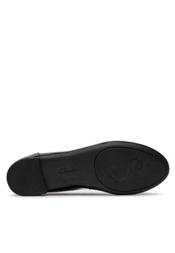Clarks Baleriny Couture Bloom 261154754 Czarny. Kolor: czarny. Materiał: skóra