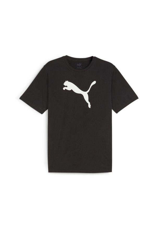 Koszulka męska Puma Team Rise Logo Jersey Cotton. Kolor: wielokolorowy, biały, czarny. Materiał: jersey. Sport: piłka nożna, fitness