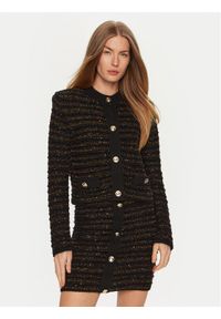 SIMONA CORSELLINI - Simona Corsellini Marynarka A24CPGIO02 Czarny Regular Fit. Kolor: czarny. Materiał: syntetyk #1