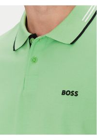 BOSS Polo Paul 50506193 Zielony Slim Fit. Typ kołnierza: polo. Kolor: zielony. Materiał: bawełna #3