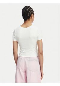 Tommy Jeans T-Shirt Athleisure Metal DW0DW22284 Biały Slim Fit. Kolor: biały. Materiał: syntetyk #3