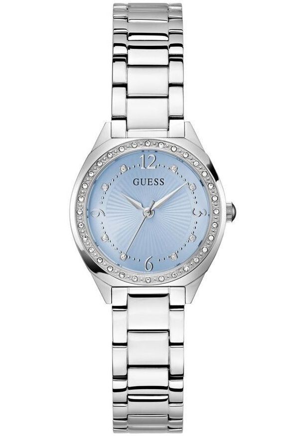 Zegarek damski Guess GW0767L6 CYRKONIE srebrny. Kolor: srebrny