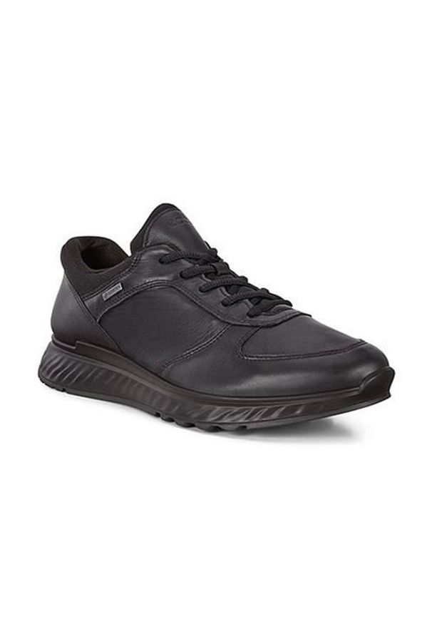 ecco - Buty do chodzenia męskie Ecco Exostride. Zapięcie: sznurówki. Kolor: czarny. Materiał: materiał, syntetyk, guma. Szerokość cholewki: normalna. Sport: turystyka piesza