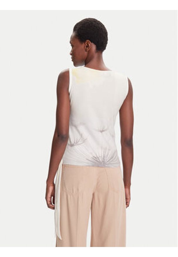 Desigual Top Bruma 25WWTK21 Écru Regular Fit. Materiał: bawełna