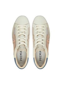 Premiata Sneakersy Stevend Var 6666 Écru. Materiał: skóra #4