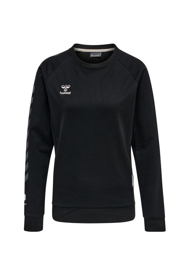 Damska bluza bawełniana Hummel Move Grid. Kolor: czarny. Materiał: bawełna. Sport: fitness