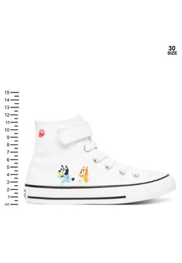 Converse Trampki Converse x Bluey Chuck Taylor All Star Easy On A16715C Biały. Kolor: biały. Materiał: materiał