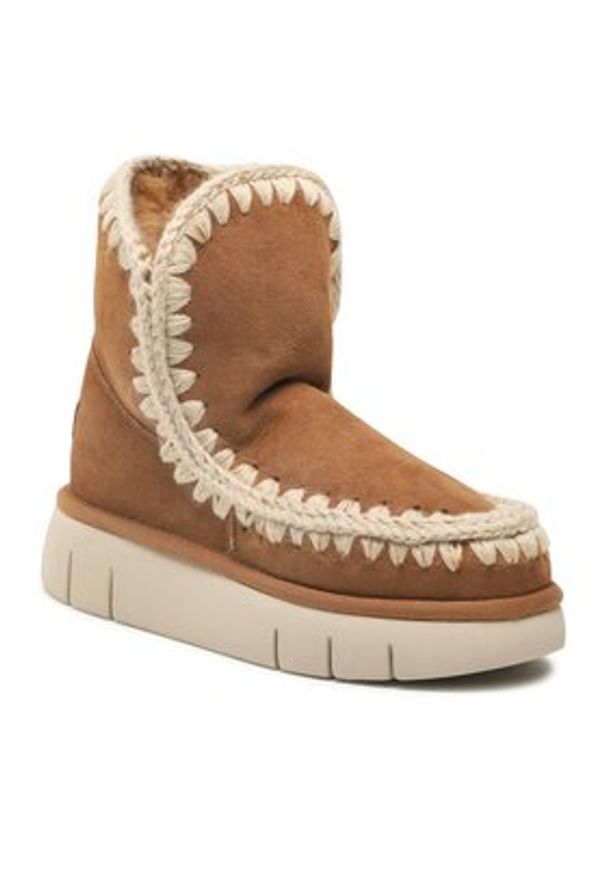Mou Śniegowce Eskimo 18 FW531002A Brązowy. Kolor: brązowy. Materiał: skóra, zamsz