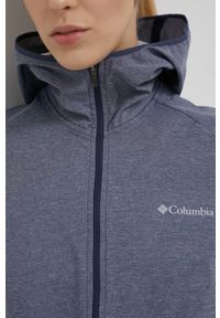 columbia - Columbia kurtka outdoorowa Heather Canyon przejściowa. Kolor: niebieski. Materiał: tkanina, materiał, softshell #4