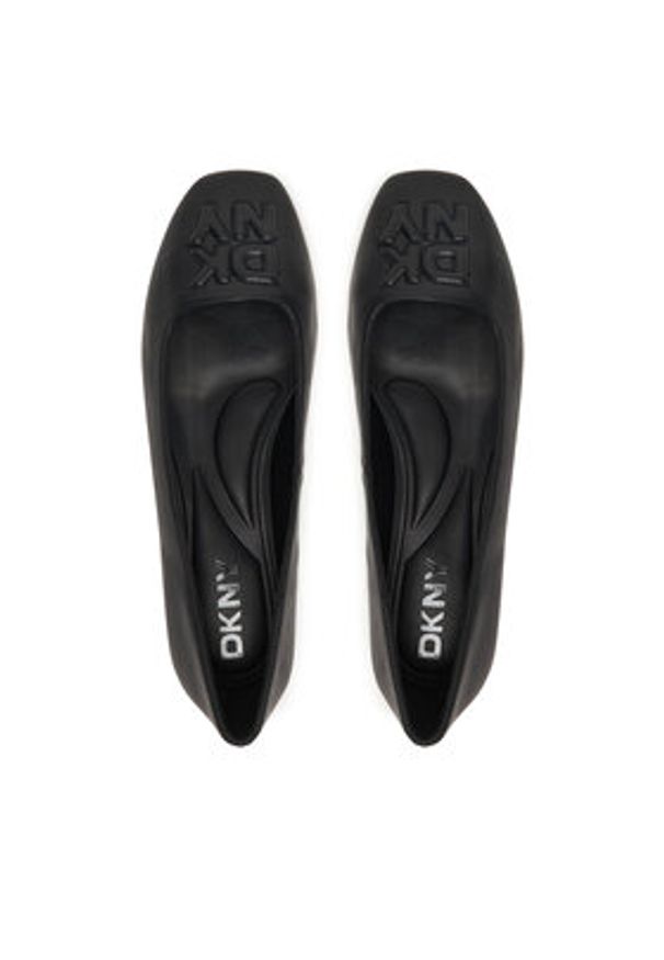 DKNY Baleriny Darianne K2644584 Czarny. Kolor: czarny. Materiał: skóra