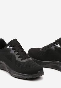 Born2be - Czarne Buty Sportowe Sneakersy Sznurowane z Efektem Ombre Cidia. Okazja: na co dzień. Zapięcie: sznurówki. Kolor: czarny. Obcas: na obcasie. Wysokość obcasa: niski #2