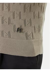 Karl Lagerfeld - KARL LAGERFELD Polo 655005 562301 Khaki Slim Fit. Typ kołnierza: polo. Kolor: brązowy. Materiał: bawełna #4