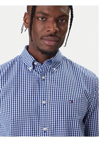 TOMMY HILFIGER - Tommy Hilfiger Koszula Gingham MW0MW41713 Niebieski Regular Fit. Kolor: niebieski. Materiał: bawełna #4