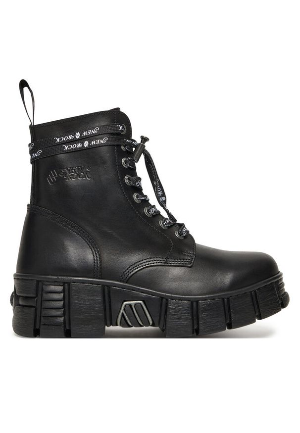 Trzewiki NEW ROCK. Kolor: czarny. Styl: rockowy