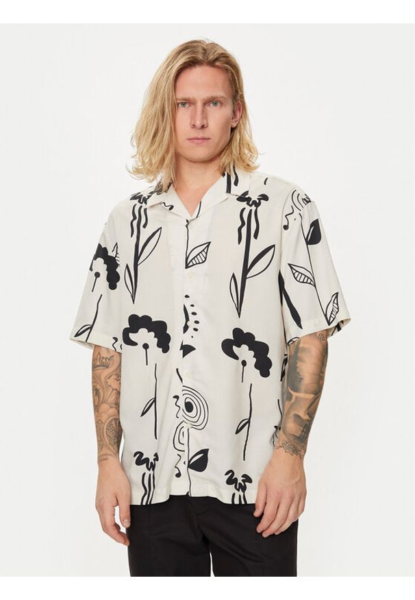 Selected Homme Koszula Slhrelax-Rajesh 16091066 Biały Relaxed Fit. Kolor: biały. Materiał: wiskoza