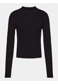 Brave Soul Sweter LK-608LLOYDBLK Czarny Regular Fit. Kolor: czarny. Materiał: wiskoza #1