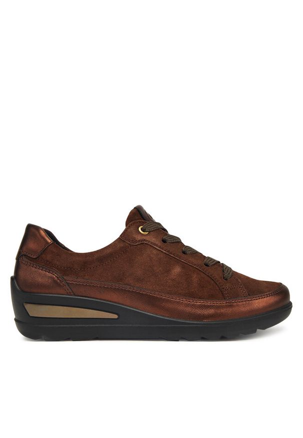 Sneakersy Ara. Kolor: brązowy