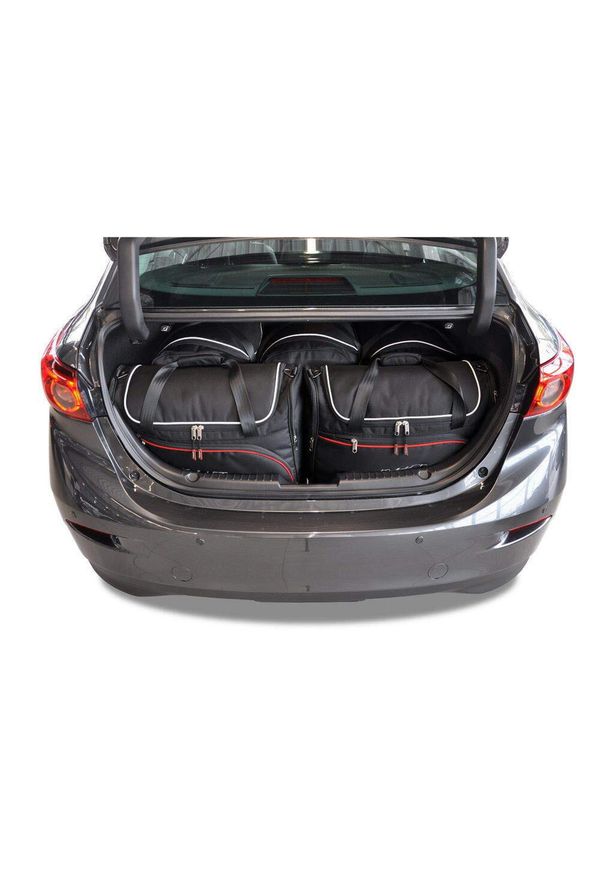 KJUST - Torby Do Bagażnika Mazda 3 Limousine 2013-2018 5Szt Kjust. Kolor: czarny. Styl: sportowy