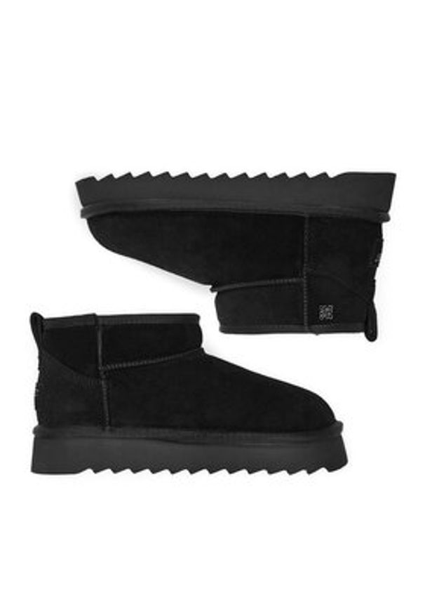 Nine West Śniegowce CEO-MENA-01 Czarny. Kolor: czarny. Materiał: skóra, zamsz