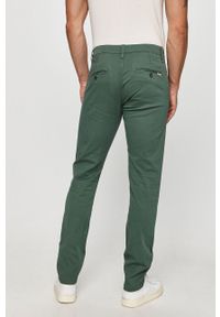 Pepe Jeans - Spodnie Charly. Okazja: na co dzień. Kolor: zielony. Materiał: bawełna, materiał, elastan, tkanina, poliester. Wzór: gładki. Styl: casual #4