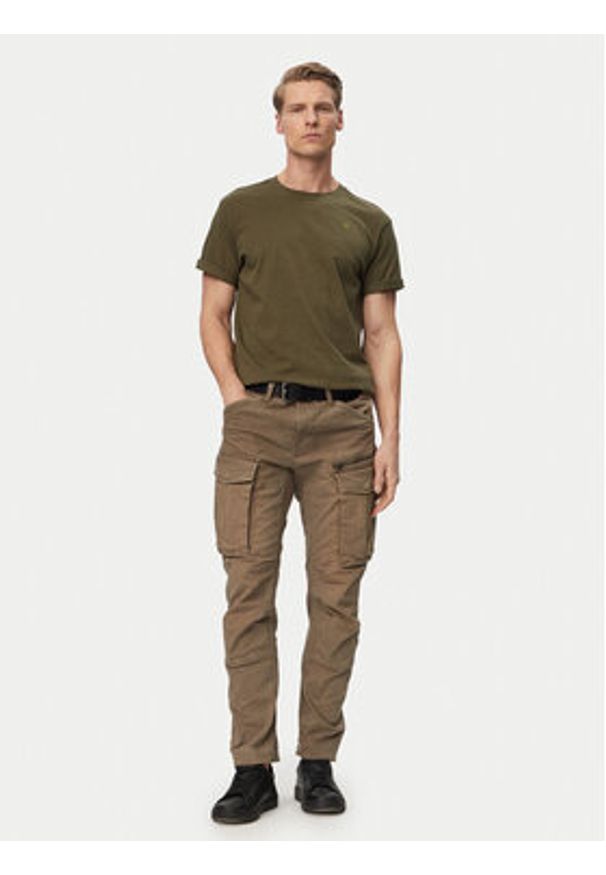 G-Star RAW - G-Star Raw T-Shirt Lash Back D26043-C372 Zielony Relaxed Fit. Kolor: zielony. Materiał: bawełna