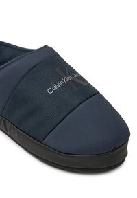 Calvin Klein Jeans Kapcie Home Slipper Mono YM0YM00840 Granatowy. Kolor: niebieski. Materiał: skóra #4