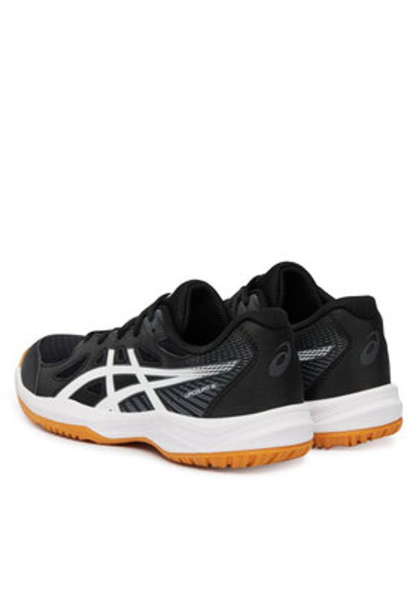 Asics Buty halowe Upcourt 6 Gs 1074A045 Czarny. Kolor: czarny. Materiał: skóra