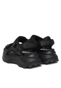 Buffalo Sandały Manhatten SND 1602367 Czarny. Kolor: czarny. Materiał: materiał #2