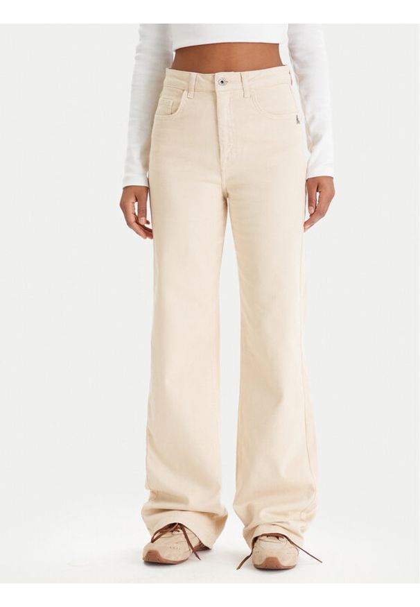 Patrizia Pepe Jeansy 8P0487/D006-W409 Beżowy Regular Fit. Kolor: beżowy