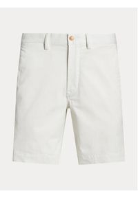 Polo Ralph Lauren Szorty materiałowe 710799213031 Biały Slim Fit. Kolor: biały. Materiał: bawełna
