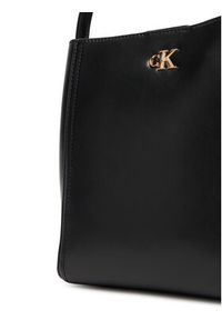 Calvin Klein Torebka Ck Bucket With Strap LV04F3174G Czarny. Kolor: czarny. Materiał: skórzane