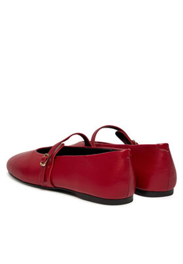Steve Madden Baleriny Rejoice SM11003565 Czerwony. Kolor: czerwony. Materiał: skóra