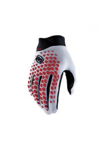 Rękawiczki rowerowe 100% Geomatic Gloves. Kolor: szary, czerwony, wielokolorowy