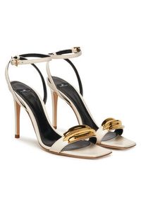 Elisabetta Franchi Sandały SA45L52E2 Écru. Materiał: skóra #6